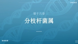 病原生物与免疫学：分枝杆菌属PPT教学课件.pptx