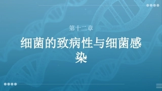 病原生物与免疫学：细菌的致病性与细菌感染PPT教学课件.pptx