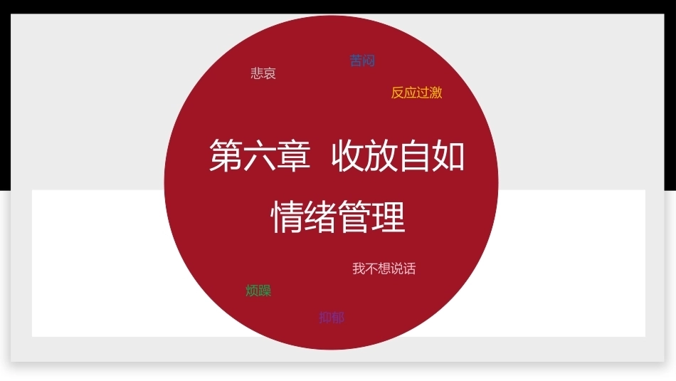 大学生心理健康教育：收放自如-情绪管理PPT教学课件.pptx_第1页