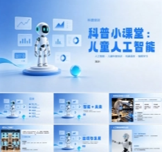 儿童人工智能科普PPT模板.pptx